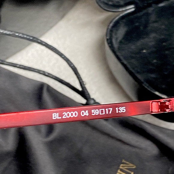 BALMAIN ♥️ RED STUDDED SUNGLASSES - Picture 4 of 7